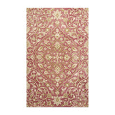 LoomBloom Transitional Floral  Pomegranate 100% Wool Hand Tufted Multi Size Oriental Area Rug